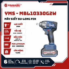 MÁY SIẾT BU-LONG YAMASU PIN 21V YMS-MBL10330G2 LỰC SIẾT 330N