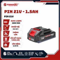 CHÂN PIN PHỔ THÔNG YAMASU 21V PIN M21-1.5AH
