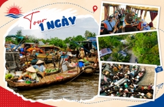 TOUR THAM QUAN CHỢ NỔI CÁI BÈ - CÙ LAO TÂN PHONG - VƯỜN TRÁI CÂY 1 NGÀY