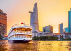 ĂN TỐI TRÊN SÔNG SÀI GÒN: BỮA ĂN TỐI LÃNG MẠN, ẤM ÁP TRÊN TÀU SÀI GÒN CRUISE NGẮM THÀNH PHỐ VỀ ĐÊM. ĐƯỢC CHỌN VỊ TRÍ NGỒI ĐẸP. GIAO VÉ MIỄN PHÍ.