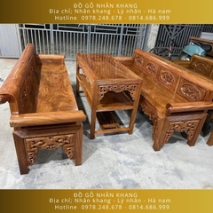 Bộ Trường Kỷ Gỗ Hương Đá 12 Chỉ 227
