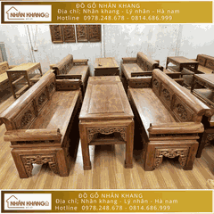 Trường Kỷ Gỗ Hương Đá Chân Quặp 217