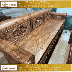 Trường Kỷ Gỗ Hương Đá Chân Quặp 217