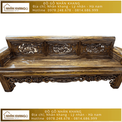 Bộ Trường Kỷ Gỗ Gụ Ta Chân Vén Chỉ