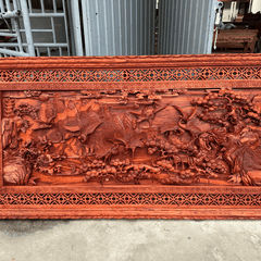 Tranh Gỗ Tùng Hạc (Tùng Hạc Diên Niên)