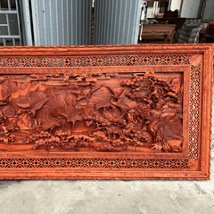 Tranh Gỗ Tùng Hạc (Tùng Hạc Diên Niên)