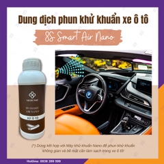 Dung Dịch Khử Khuẩn Nano Bạc 8S SMART AIR NANO HƯƠNG QUẾ - Dùng Cho Máy Phun Sương Khử Khuẩn Xe ô tô, Xe bus - Hàng Cao Cấp