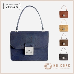 Túi Đeo Chéo Nữ Cao Cấp Mini CROSS-BODY BAG - HGcork Corkor CK247 - Vật liệu da cork thực vật thuần chay - Sản phẩm Handmade, Sản xuất tại Bồ Đào Nha