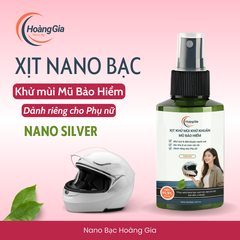 Khử Mùi Khử Khuẩn Mũ Bảo Hiểm Xe Máy Nano Bạc - Dành Cho Phụ Nữ