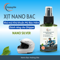 Khử Mùi Khử Khuẩn Mũ Bảo Hiểm Xe Máy Nano Bạc - Dành Cho Shipper