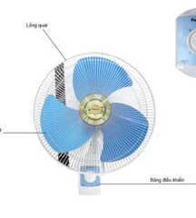 QUẠT TREO TƯỜNG Panasonic F-409U (màu xanh, vàng kim)