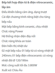 BẾP TỪ-ĐIỆN KẾT HỢP TEKA IZ 7200 HL