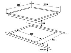 Bếp từ 4 vùng nấu Hafele HC-I604D 535.02.040