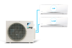 Combo Daikin Multi S Thái Lan inverter 2.5 HP - 1 dàn nóng MKC50RVMV 2 dàn lạnh CTKC25RVMV+CTKC35RVMV