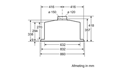 Máy hút mùi Bosch DHL885C Seri 6 90cm