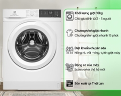 Máy giặt Electrolux Inverter 10 kg EWF1024D3WC