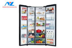 Tủ lạnh Hitachi Inverter Side by Side 656 lít HRSN9713ESGBKVN