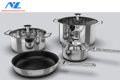 Bộ Nồi Inox 304 Cao Cấp 7 Món Junger CWJ-070