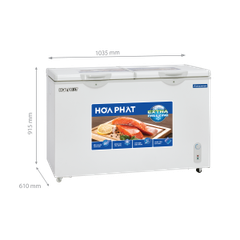 Tủ đông mát Hòa Phát Inverter 2 ngăn 2 cánh 205 lít HPF BD8205