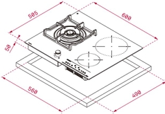 BẾP TỪ TEKA IT 6350 IKNOB