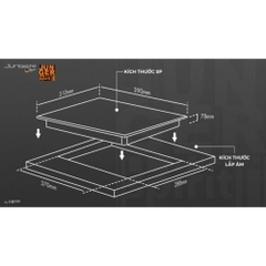 Bếp hồng ngoại đơn Junger IS-19 di động