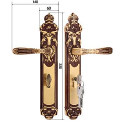 Khóa cửa chính và đại sảnh Demax CLK306 BRASS