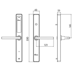 Khóa điện tử Demax EHL330 AG
