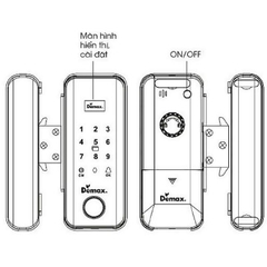Khóa điện tử Demax EL800G BL Remote