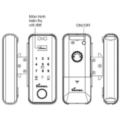 Khóa điện tử Demax EL900G BL App Wifi Remote
