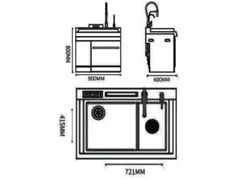 Máy rửa chén tích hợp bồn rửa Nagakawa D-Combine NK10D11M