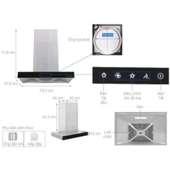 Máy hút mùi âm tủ Junger HRJ-75
