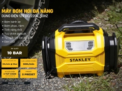 Máy bơm hơi đa năng dùng điện 12V/220V Stanley SXIF3501