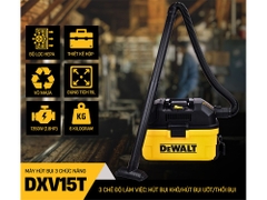 Máy hút bụi 3 chức năng 15L Dewalt DXV15T