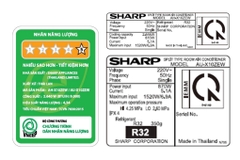 Máy lạnh treo tường Sharp Inverter 1.0 HP AH-X10ZEW