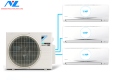 Combo Daikin MultiS inverter 1 nóng + 3 lạnh 1Hp