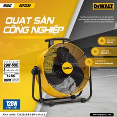 Quạt sàn công nghiệp DeWalt 20 inch DXF2035