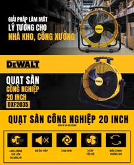 Quạt sàn công nghiệp DeWalt 20 inch DXF2035