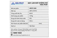 Quạt điều hòa Hòa Phát HPCF1-022 86W