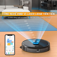 Robot hút bụi lau nhà DEMAX S300-Laser 306 độ