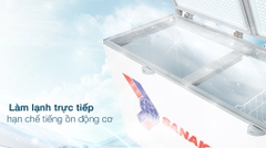 Tủ đông Sanaky Inverter VH-4099A4K cánh kính cường lực màu xám