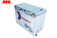 Tủ đông Sanaky Inverter VH-4099W4K cánh kính cường lực màu xám