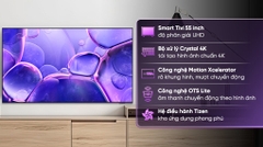 Smart Tivi Crystal UHD Samsung 4K 55 inch UA55U8500F