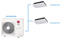 Combo Multi LG 1 Dàn Nóng 3.5 Hp 2 Dàn Lạnh Âm Trần 1 Hướng Thổi 2 Hp
