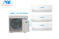 Multi Panasonic 1 Dàn Nóng 4 Hp + 3 Dàn Lạnh Treo Tường 1.5 Hp
