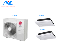 Multi LG Dàn Nóng 5 Hp + 2 Dàn Lạnh Âm Trần 1 Hướng Thổi 2.5 Hp