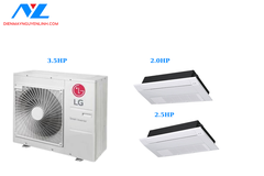 Multi LG Dàn Nóng 3.5 Hp + 2 Dàn Lạnh Âm Trần 1 Hướng Thổi 2 Hp/2.5 Hp
