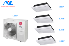 Combo Multi LG 1 Dàn nóng 4 Hp + 4 Dàn lạn 1 hướng thổi