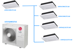 Combo Multi LG Inverter 3 dàn lạnh & cassette 5 HP A5UQ48GFA