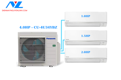 Combo Multi Panasonic Inverter 1 Dàn Nóng 4 Hp + 3 Dàn Lạnh Treo Tường 1 Hp-1.5 Hp-2 Hp