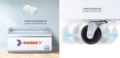 Tủ đông siêu thị Sanaky VH-888K
